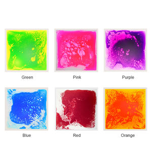 30cm 3d colore educativo sensoriale piastrelle liquide vinile non tossico antiscivolo bambini gioco tappetino di plastica liquido mobile bastone piastrelle - Product Image 6