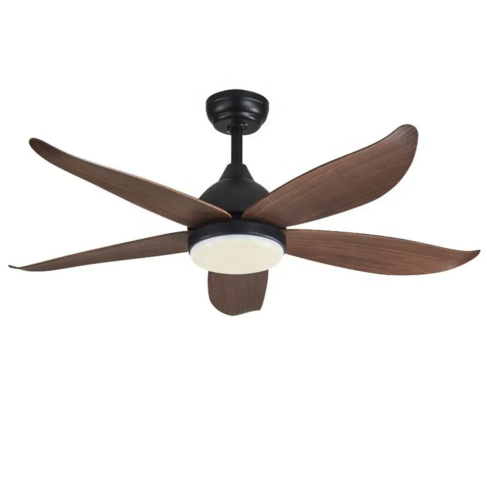 52 Inch 5 Abs Blades Remote Control Energy Saving High Quality Dc Motor Decorative Ceiling Fan With Led Light Cb Ce Approved