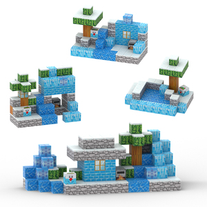 Kleurrijke Plastic Magnetische Kubus Bouwsteen Set Puzzel Speelgoed Kerstcadeau Voor Kinderen - Product Image 1