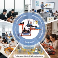 Robot Educativo Creativo 15 en 1 de Acero Aleado con Puerto RJ11, Controlado Lógicamente, para Adolescentes, Proyectos Makerspace, Ciencia y Descubrimiento