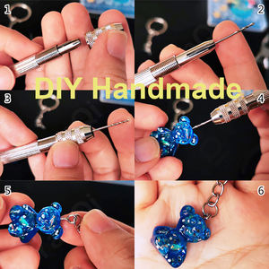 미니 스테인리스 스틸 나사형 아일릿 핀 100개 주얼리 제작 부품 진주 비즈 나사 고리 클립 장식 - Product Image 4