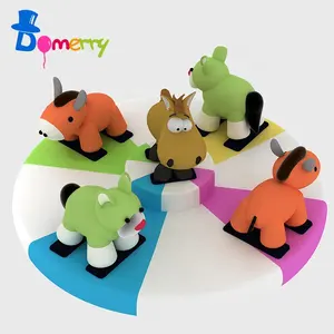 Indoor Electric Merry-Go-Round Soft Play Set Spielzeugs piel platz für Kinder