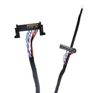 Kabel lvds untuk monitor lcd kabel lvds layar lcd untuk Samsung skor rendah gesper hitam 41PIN
