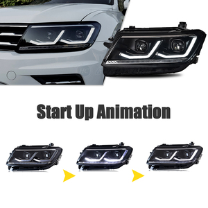 Hcmotionz thiết kế mới Phụ Kiện Xe Hơi phía trước đèn <span class=keywords><strong>VW</strong></span> 2017 2021 khởi động hoạt hình DRL <span class=keywords><strong>LED</strong></span> đèn pha cho Volkswagen Tiguan - Product Image 4
