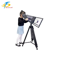 Machine de réalité virtuelle portable en métal pour intérieur, installation rapide, avec 11 jeux pour parcs d'aventure et centres commerciaux