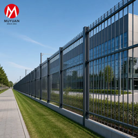 Clôture en treillis d'acier haute sécurité, palissade en acier galvanisé à chaud, clôture anti-escalade pour terminal