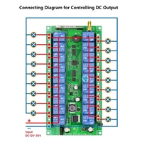 Télécommande personnalisée à 16 touches avec contrôleur de relais intelligent Émetteur et récepteur RF multicanaux pour usage domestique Personnalisable