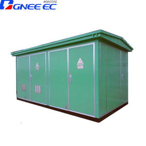 สถานีย่อยหม้อแปลงแบบแช่น้ำมันแผ่นรองใช้กลางแจ้งขนาดกะทัดรัด13.8KV 500KVA 630KVA 1250KVA 750KVA - Product Image 1