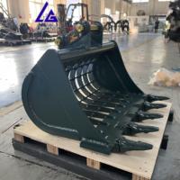 Creusement de roche de seau de squelette de Ligong avec des dents pour la largeur différente d'excavatrice de 1-10T disponible