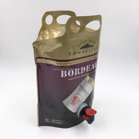Ventes en gros en Chine de sachets aseptiques BIB de 1L, 2L, 3L, 5L pour vin, eau, lait, liquide, œufs, jus, sachet en boîte