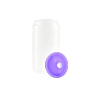 16Oz Cup Sublimation Blank 16 Oz <b>Drinking</b> Jar Frosted Beer Water Bottle Glass Can Cups With Lid - Product Image 1
