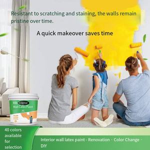 สีทาผนังภายในบ้าน สูตรน้ำ ลาเท็กซ์ <span class=keywords><strong>ป</strong></span>ลอดสารพิษ <span class=keywords><strong>ป</strong></span>้องกันเชื้อรา กลิ่นสะอาด  อะคริลิกเคลือบผิว สำหรับตกแต่งบ้าน (ตัวอย่างฟรี) - Product Image 4