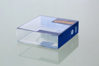 Production personnalisée de boîtes en plastique PVC transparent recyclable pour les articles de première nécessité, emballage pliable imprimé