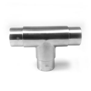 SKU C110205 Inox AISI 316 Satin TEE para tubo Aplicación de agua Forjado 10mm 50mm 12mm Tamaños de tubería Superficie pintada lisa - Product Image 1