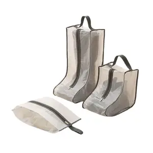 Wholesale Custom Clear PP Plastic Boots Long Storage Bag For Shoes