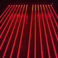 Barre de lumière LED mobile MEGA PRO LITES 8 yeux avec contrôle DMX512, indice de protection IP44, pour discothèques