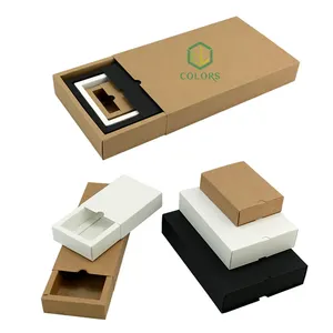 OEM High Quality Custom Logo gedruckt Einzelhandel Handy hülle Papier Kopfhörer Verpackung Papier Schublade Box für den Versand