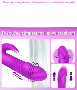Vibrateur en silicone chauffant à 2 moteurs pour 7 vibrations et 3 modes d'étirement, jouet sexuel pour adultes, vibrateur pour femme - Product Image 3