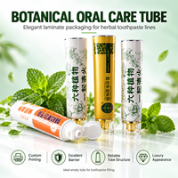 Tube laminé en aluminium et plastique pour dentifrice avec logo personnalisé, capuchon à vis imprimé UV, 12,7-35 mm, emballage pour soins bucco-dentaires