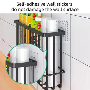 ชั้นเก็บของในครัวติดผนังสไตล์ทันสมัยของ <span class=keywords><strong>NFS</strong></span> ที่จัดเก็บโลหะแม่เหล็กช่วยประหยัดพื้นที่ - Product Image 2