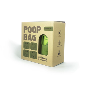 Sacs à déjections pour animaux de compagnie, sacs de ramassage de crottes de chien portables, sacs de nettoyage à motifs d'empreintes de pattes, fournitures pour animaux de compagnie - Product Image 2
