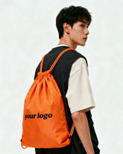 Mochila Plegable Promocional al por Mayor de 30 cm con Cordón, de Poliéster y Nailon, Elegante y Práctica para Compras y Viajes - Product Image 2