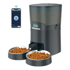 Dry Food Storage Automatic Feeder For Dogs With Transparent And Detachable Container Design Pet Automatic Feeder Smart Wifi Pet