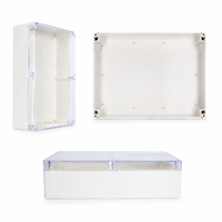 Boîte de jonction en plastique étanche IP65 avec couvercle transparent pour câblage électronique 290x210x80mm PJB069