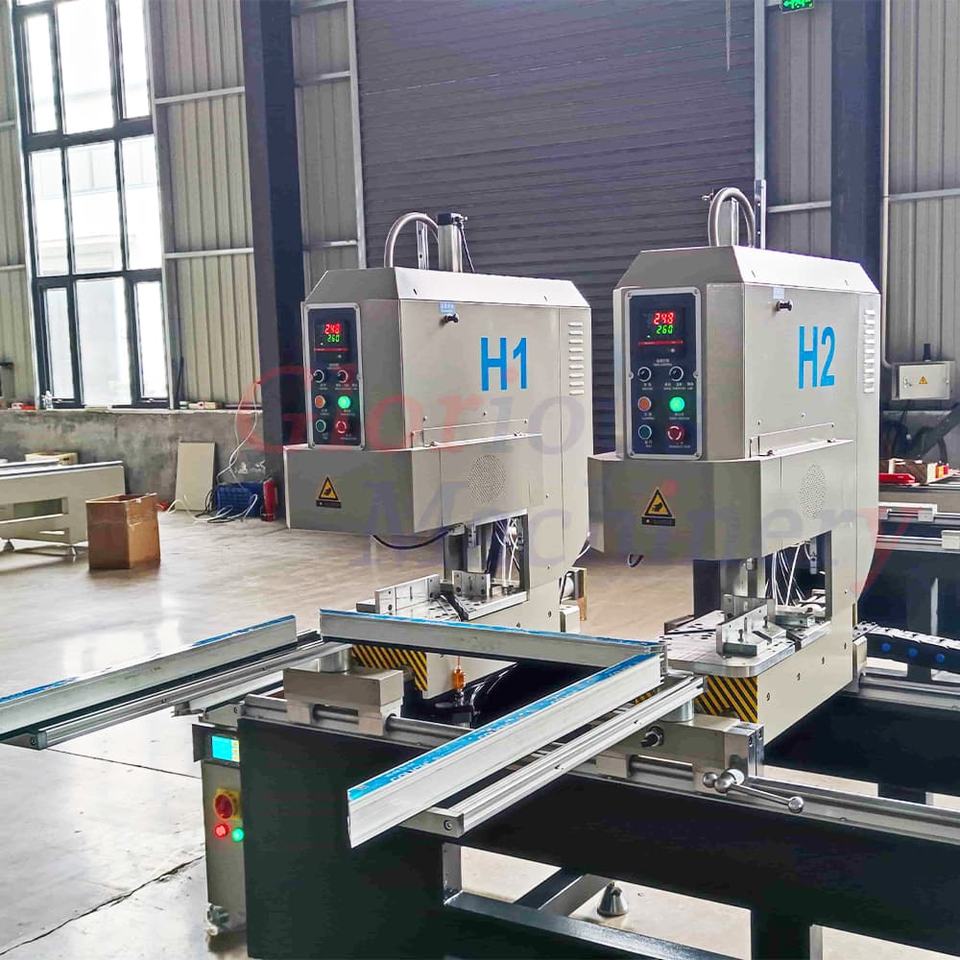 2 Head Window Door Seamless Corner Welding Machine PLC Motor UPVC/PVC ...