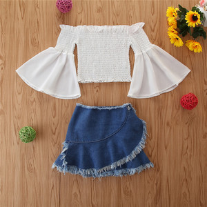 Ensembles de vêtements pour enfants de la boutique d'été 2021, ensembles décontractés de jupe et de haut pour filles - Product Image 3