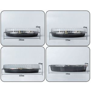 Nhật Bản Vòng Salad Thực Phẩm Container Với Rõ Ràng Nắp Dùng Một Lần Tùy Chỉnh In Logo Bao Bì Container Sushi Hộp - Product Image 6