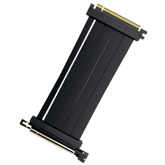 KBQCONN PCIE 5.0 X 16 High Speed Flexible Extender Riser Cable Card Extension Port Adapter 250mm Connecting Cables