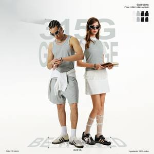 Regata Feminina de Moda em Algodão e Poliéster, Gola Redonda, Ajuste Slim, Respirável, Tricotada, Pesada, Lisa e Tingida, Sem Mangas - Product Image 2