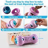 Distributeur de friandises roulant pour chiens, distributeur interactif de nourriture, puzzle d'enrichissement, fournisseur OEM en gros
