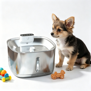 Dispensador de Agua para Mascotas de Acero Inoxidable Personalizado OEM, Ahorro de Energía, Circulación de Agua Fresca, Fuente Doméstica - Product Image 1
