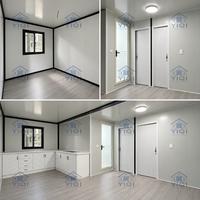 Maison modulaire à double aile de 20 pieds avec aménagement intérieur personnalisable, bâtiment préfabriqué pour logement familial