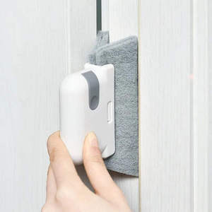 Brosse de nettoyage 2-en-1 pour cadres de fenêtres et rainures de portes, nettoyeur manuel de fentes, outils de nettoyage pour rails de portes coulissantes, outil de nettoyage de rainures - Product Image 5