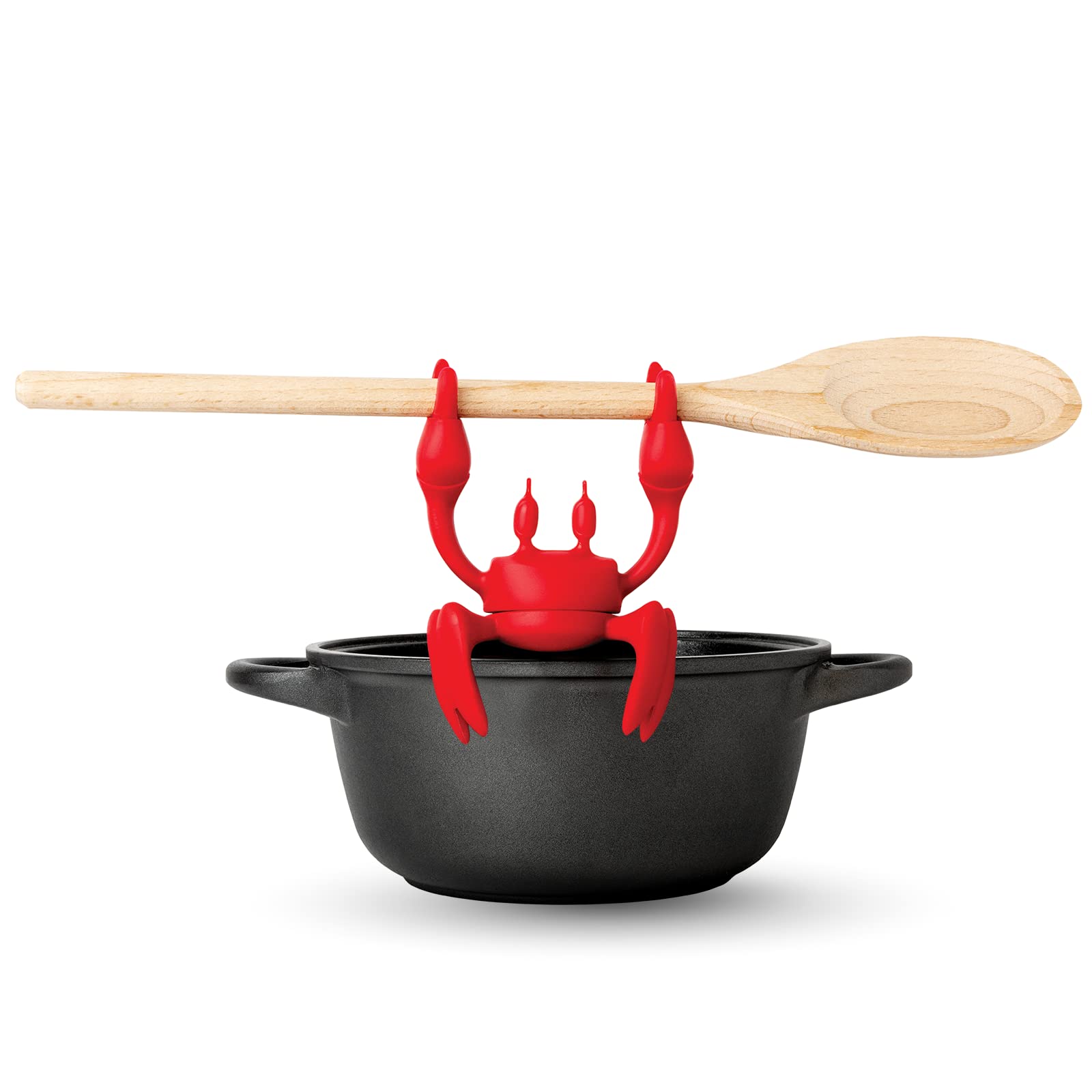 Amazon Heat-Resistant Kitchenware Non-Slip Silicone Spoon Rest Crab Spoon Holder