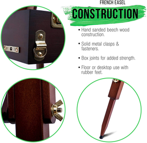 Bview nghệ thuật chuyên nghiệp Antique sồi sơn bằng gỗ Giá vẽ - Product Image 4