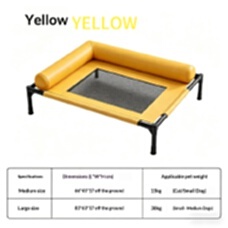 Dog & Cat Pet Folding <b>Cot</b> All Seasons Breathable Moisture-Proof Removable Washable PVC Thickened Pipe <b>Small</b> Medium-Sized - Product Image 3
