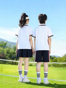 521001 Uniforme scolaire d'été tendance pour filles et garçons, créez votre propre modèle d'uniforme scolaire, uniforme sportif - Product Image 5