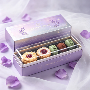 <span class=keywords><strong>Boîte</strong></span> <span class=keywords><strong>à</strong></span> pain en kraft écologique avec fenêtre transparente pour l'emballage de desserts, gâteaux et pâtisseries, vente en gros - Product Image 1