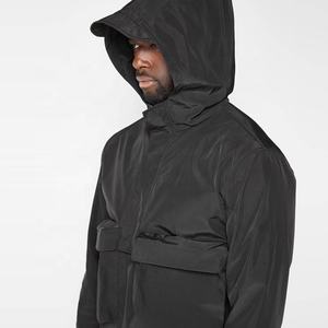 Sweat-shirt à capuche pour homme, veste imperméable, à la mode, personnalisé, multipoche, 1/4, Zip, moto, Cargo, Anorak - Product Image 4