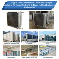 Échangeur de chaleur en cuivre à ailettes en aluminium haute efficacité personnalisé pour les systèmes industriels AHU et HVAC