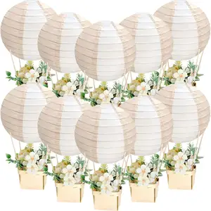 Baby Shower Hot Air Balloon Paper Lantern Table Centerpieces Gender Reveal DIY Party Decoration