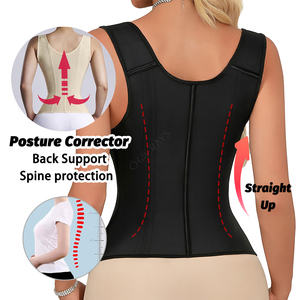 Double Compression Rose Latex Acier Désossé Sablier Plat <span class=keywords><strong>Ventre</strong></span> Contrôle Shaper Gilet Ceinture <span class=keywords><strong>Ventre</strong></span> Wrap Slim Waist Trainer Corset - Product Image 4