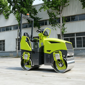 Rodillo Vibratorio de Doble Tambor de 2 Toneladas, Máquina de Compactación de Asfalto Totalmente Hidráulica - Product Image 2