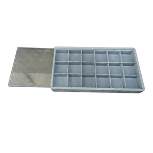 Plateau de rangement rond en plastique pour bijoux avec 18 compartiments pour outils de fabrication de bijoux et petites pièces - Product Image 1