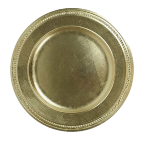 Vaisselle de style américain Plateau de service pour restaurant et traiteur de mariage Coffre-fort Dernier design Border Large Charger Plate - Product Image 6