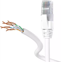 Cordon de raccordement pour câble Ethernet plat en PVC vert 32AWG STP prix de gros pour câbles de communication Cat5e Cat6 Cat6e Cat6A Cat7